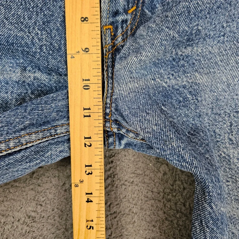 Levis 505 Regular Fit Mens Jeans 34x32 Medium Wash Blue Straight Leg Denim
